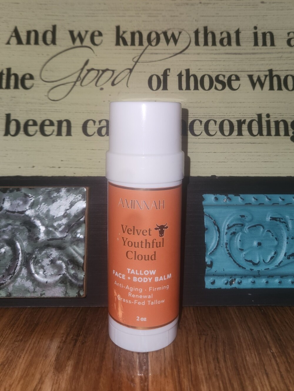 🌞2/$32 AMINNAH "Velvet Youthful Glow" BEEF TALLOW BALM